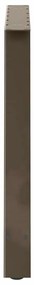 Pés de mesa de jantar em formato A, 2 peças, 100x(72-73) cm, aço