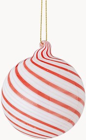 Bolas de Natal de vidro artesanal Zwirl, conjunto de 2