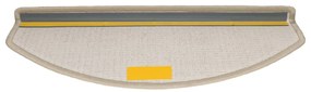 Tapetes de escada 15 pcs 65x24x4 cm cinzento-acastanhado