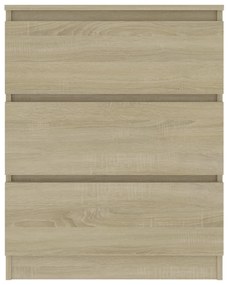 Aparador 60x35x76 cm derivados de madeira cor carvalho sonoma
