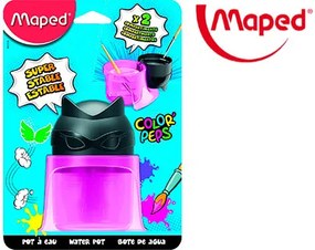 Lava Pinceis Maped Color Peps 2 Compartimentos Superheroes