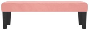 Banco 100x30x30 cm veludo rosa