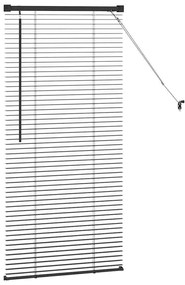 Persiana de Janela com cortinas Outros Manual Preto 80 x 130 cm Alumín