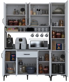 Armário Multiusos JE134 – Branco – 160x198,6x40 cm