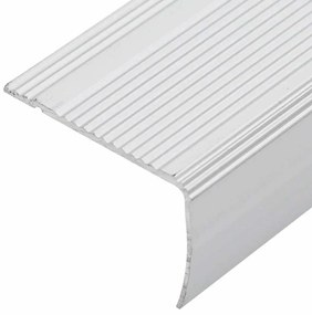 Acabamento para Escada 10 pcs Prateado 67 cm Alumínio