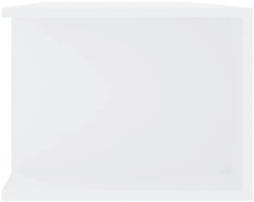 Móvel de TV com luzes LED 135x39x30 cm branco