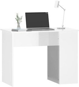 Secretária 100x55x75 cm derivados de madeira branco brilhante