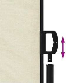Toldo lateral retrátil 180x600 cm cor creme