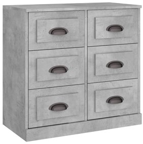 Aparadores 2 pcs derivados de madeira cinzento cimento