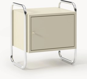 Mesa de cabeceira em metal Robyn, com opção de dobradiça à esquerda ou à direita