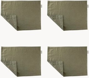 Individuais de mesa duplos Wild Clematis, conjunto de 6