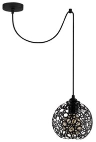 Candeeiro de Teto Fellini – Preto – 62 x 17 cm