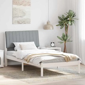vidaXL Estrutura da Cama com cabeceira Branco 100 x 200 cm