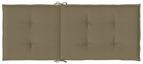 Almofadões p/ cadeiras altas 6 pcs 120x50x4 cm mesclado tecido