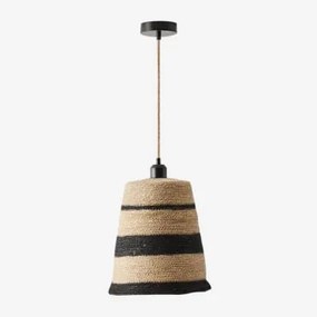 Lâmpada De Teto Tanaya Natural - Preto & Natural Tanaya - Sklum