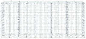 Cesto gabião com cobertura 500x100x200 cm ferro galvanizado