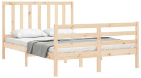 Cama sem colchão 120x200 cm madeira de pinho maciça