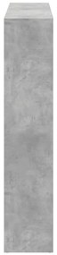 Estante 137,5x29x137,5 cm derivados de madeira cinza cimento