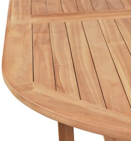 Mesa de jardim 180x90x75 cm madeira teca maciça