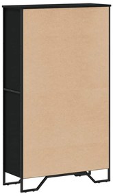 Estante 80x31x137,5 cm derivados de madeira preto