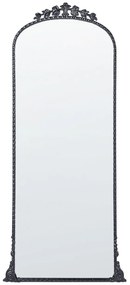 Espelho de parede em metal preto 51 x 114 cm LIVRY Beliani