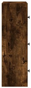 Estante 40x24x77 cm derivados de madeira carvalho fumado