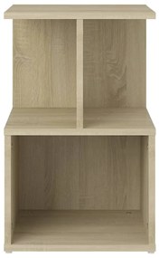 Mesas cabeceira 2 pcs 35x35x55cm deriv. madeira carvalho sonoma