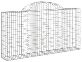Cestos gabião arqueados 18 pcs 200x30x100/120 ferro galvanizado