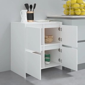 Aparadores 2 pcs 70x41x75 cm derivados de madeira branco