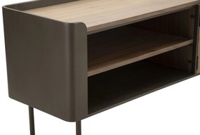 ARMÁRIO DE TV TORONTO 150X42X58 CM CINZENTO E CASTANHO