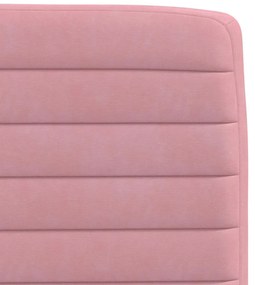 Cadeiras de jantar 4 pcs veludo rosa