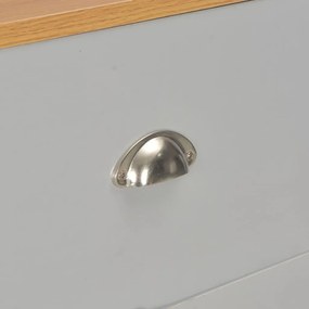Aparador 112x35x81 cm cinzento