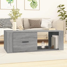 Mesa de centro 100x50,5x35 cm derivados de madeira cinza sonoma