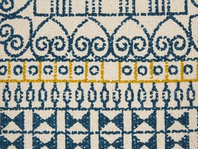 Almofada de algodão com padrão geométrico multicolor 50 x 50 cm SIDI Beliani