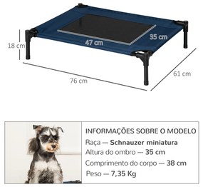 PawHut Cama para Animais de Estimação Cama Elevada para Cães Gatos com