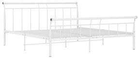 Estrutura de cama 180x200 cm metal branco