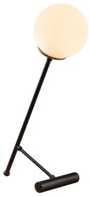 Candeeiro de Mesa Golf – Preto/Branco – 30 x 30 cm