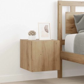 vidaXL Armário de TV de Parede Carvalho Artesanal 30,5 x 35 x 30 cm