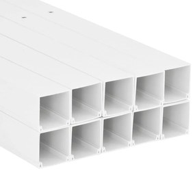 Calhas para cabos 100x40 mm 10 m PVC