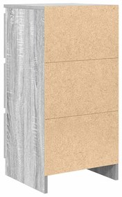 Aparador 37,5x35x76 cm derivados de madeira cinzento sonoma