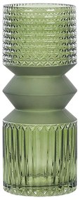 Vaso de vidro verde azeitona 26 cm VRADETO Beliani