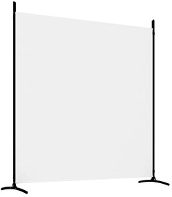 Biombo com 3 painéis 525x180 cm tecido branco
