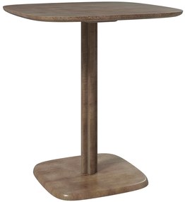 HOMCOM Mesa de Jantar para 4 Pessoas Mesa de Cozinha Quadrada Estilo Moderno com Tampo de Madeira 70x70 cm Marrom | Aosom Portugal