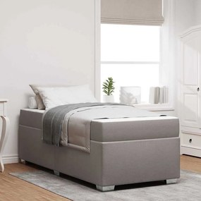 vidaXL Estrutura da Cama Cinzento-acastanhado 80 x 200 cm tecido