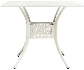 5 pcs conjunto de bistrô alumínio fundido branco