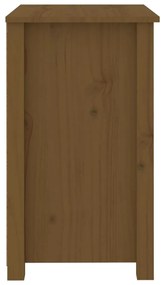 Mesas de cabeceira 2pcs 50x35x61,5 cm pinho maciço castanho mel