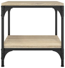 Mesas de apoio 2 pcs 40x40x40 cm derivados madeira sonoma