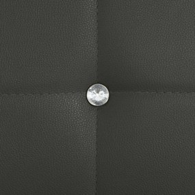 Cadeiras de jantar 4 pcs couro artificial cinzento