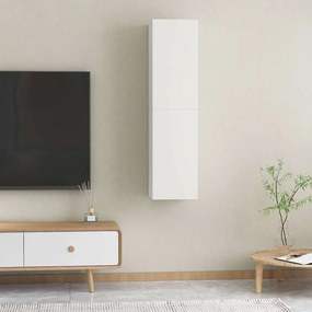 Móveis de TV 2 pcs 30,5x30x60 cm derivados de madeira branco