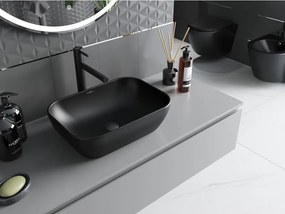 Mexen Rita lavatório de bancada 45 x 32 cm, preto mate - 21084585